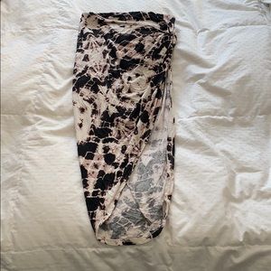 Black cream tye dye. Maxi skirt